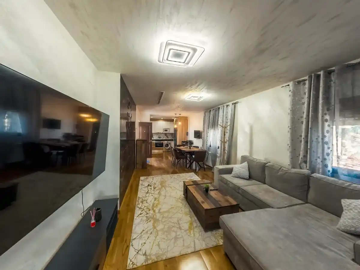 Fotografía panorámica 360 del interior de una casa particular de diseño en Elciego, Rioja Alavesa.